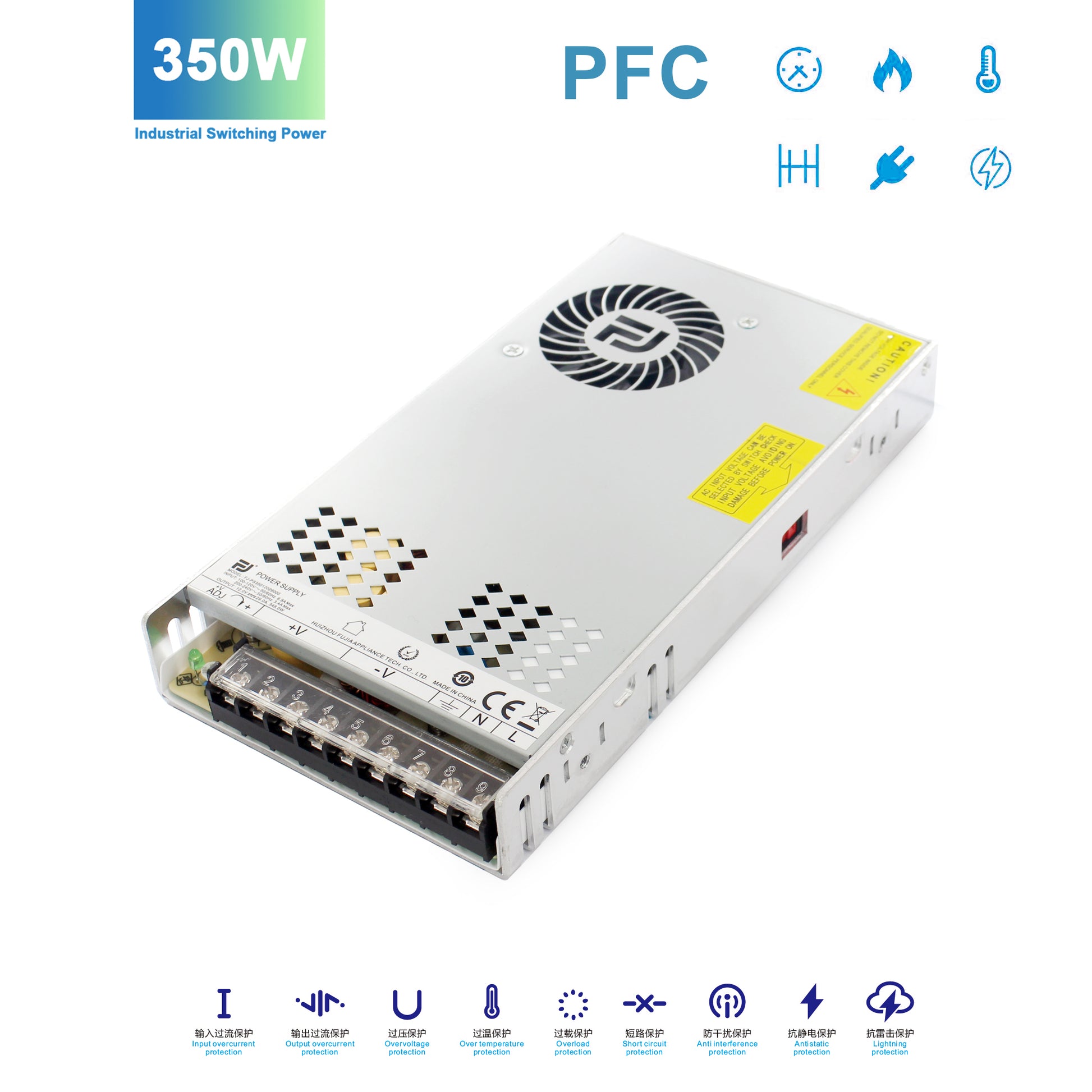 350W PFC Power Supply Manufacturer - DS-PS350 Active PFC Switching PSU